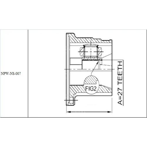 NTY KLOUB POLOOSY VNITŘNÍ LEVÝ INFINITI FX35/37 02-,EX35/37 07-,M35/37/45/56 04-,G35 02- LEVÝ