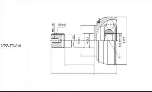 NTY KLOUB POLOOSY VNĚJŠÍ TOYOTA LANDCRUISER 4.2TD, 4.7V8 98-02, LEXUS LX470 98-06