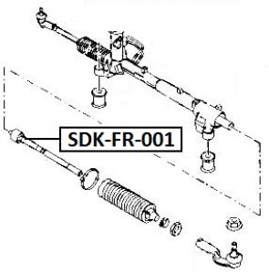 FEB AXIÁLNÍ TÁHLO ŘÍZENÍ FORD FOCUS II 04-, C-MAX 06-, KUGA 08-, VOLVO C30 07-, C70 06-