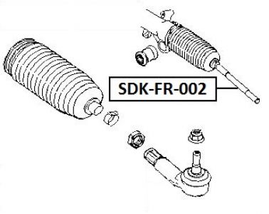 FEB AXIÁLNÍ TÁHLO ŘÍZENÍ FORD FIESTA 01-, FUSION 01-, MAZDA 2 -07