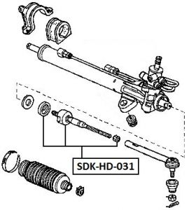 FEB AXIÁLNÍ TÁHLO ŘÍZENÍ HONDA ODYSSEY 03-