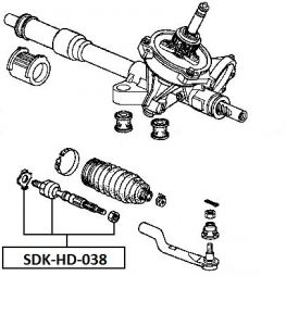 FEB AXIÁLNÍ TÁHLO ŘÍZENÍ HONDA CIVIC FK 06-
