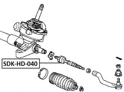 FEB AXIÁLNÍ TÁHLO ŘÍZENÍ HONDA CROSSTOUR 10-