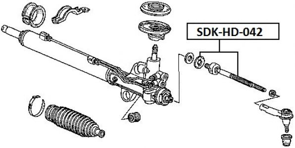 FEB AXIÁLNÍ TÁHLO ŘÍZENÍ HONDA RIDGELINE 05-