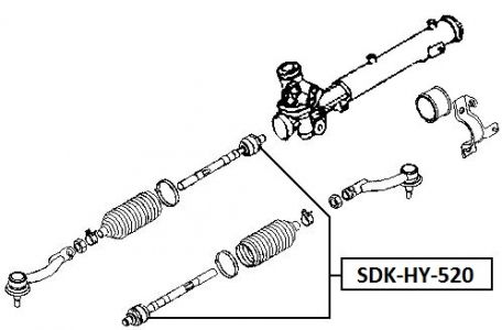 FEB AXIÁLNÍ TÁHLO ŘÍZENÍ HYUNDAI TUCSON 04-, KIA SPORTAGE 04-