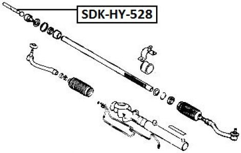 FEB AXIÁLNÍ TÁHLO ŘÍZENÍ HYUNDAI SANTA FE