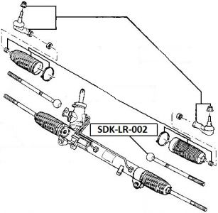 NTY AXIÁLNÍ TÁHLO ŘÍZENÍ LANDROVER DISCOVERY III 04- PRAVÝ