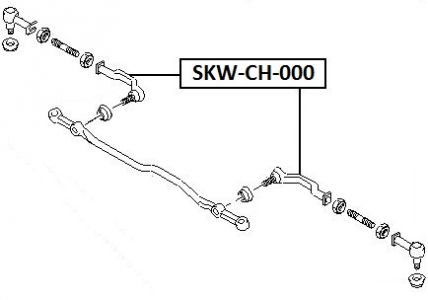 FEB ČEP ŘÍZENÍ LEVÝ/PRAVÝ FORD RANGER 02-07