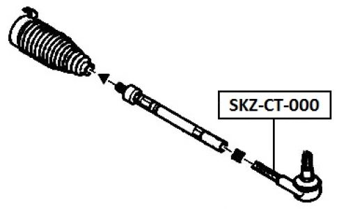 FEB ČEP ŘÍZENÍ LEVÝ/PRAVÝ CITROEN BERLINGO 96-, C4 04-, PEUGEOT PARTNER 96-, 306 93-, 307 01-