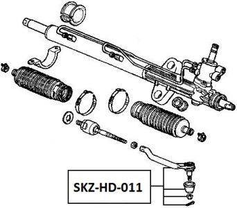 FEB ČEP ŘÍZENÍ LEVÝ HONDA ACCORD 94-