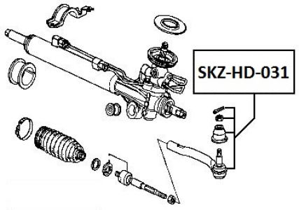 FEB ČEP ŘÍZENÍ LEVÝ HONDA PILOT YF4 2009-