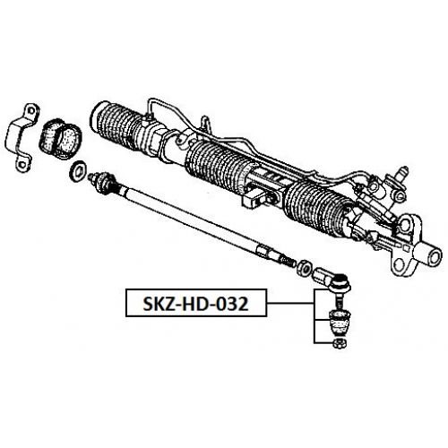 FEB ČEP ŘÍZENÍ LEVÝ/PRAVÝ HONDA FR-V 04-, STREAM 00-, ELEMENT 02-, ACURA RSX 02-