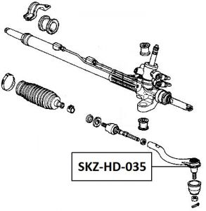 FEB ČEP ŘÍZENÍ LEVÝ HONDA ACCORD CL/CN/CM 02-08