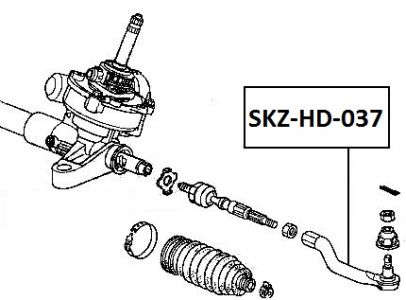 FEB ČEP ŘÍZENÍ LEVÝ HONDA CIVIC FD 06-
