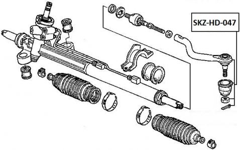 FEB ČEP ŘÍZENÍ LEVÝ HONDA ODYSSEY/SHUTTLE RB1/RB2 03-05