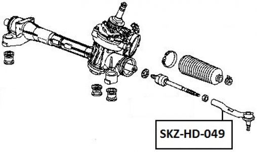 FEB ČEP ŘÍZENÍ PRAVÝ HONDA JAZZ 09-, CITY 09-