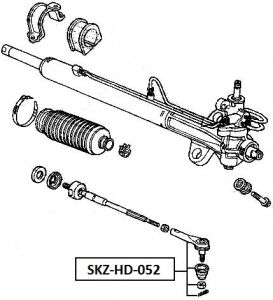 FEB ČEP ŘÍZENÍ LEVÝ/PRAVÝ HONDA ODYSSEY 00-04