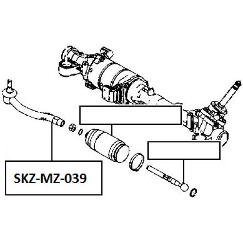 FEB ČEP ŘÍZENÍ LEVÝ MAZDA 6 GH 07-