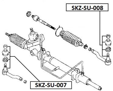 FEB ČEP ŘÍZENÍ LEVÝ SUZUKI GRAND VITARA -06