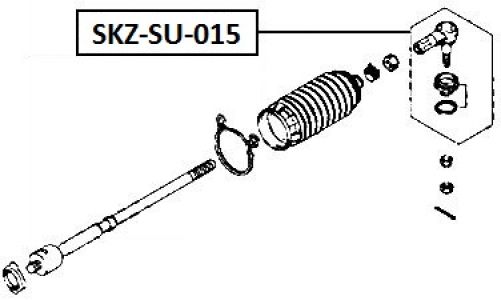 FEB ČEP ŘÍZENÍ LEVÝ/PRAVÝ SUZUKI GRAND VITARA 06-, SX-4 06-