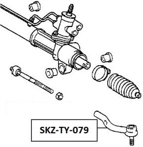 ČEP ŘÍZENÍ PRAVÝ TOYOTA RAV4 ACA2 00-05
