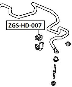 FEB ULOŽENÍ STABILIZATORU - PŘEDNÍ D21 HONDA CIVIC 3D 92-,CIVIC 1.6I MB 95-