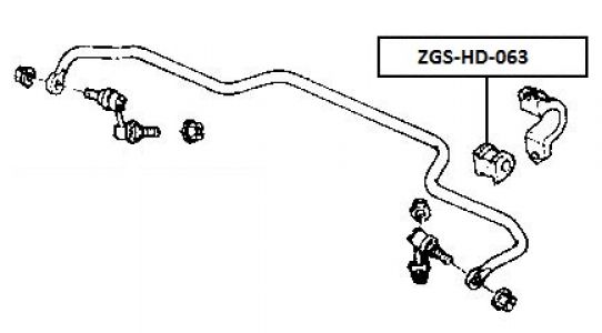 FEB ULOŽENÍ STABILIZATORU - ZADNÍ D17 HONDA FR-V 04-