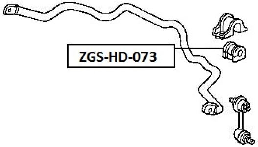 FEB ULOŽENÍ STABILIZATORU - PŘEDNÍ 26,5 HONDA ACCORD 5D 02-