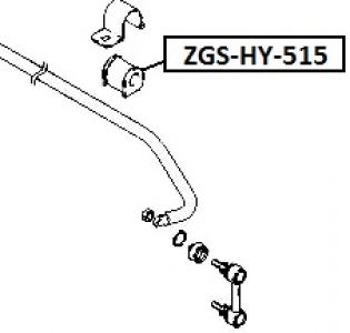 FEB ULOŽENÍ STABILIZATORU - PŘEDNÍ D19 HYUNDAI ACCENT VERNA 99.08-
