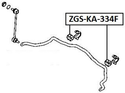 FEB ULOŽENÍ STABILIZATORU - PŘEDNÍ 22,8 KIA CEE'D 1.4,1.6 06-