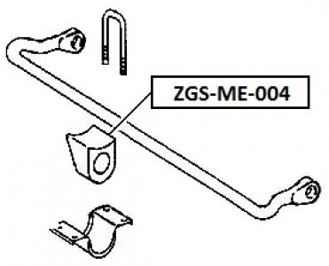 FEB ULOŽENI STABILIZATORU - PŘEDNÍ MERCEDES G-KLASA 461/463 89-