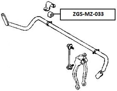FEB ULOŽENÍ STABILIZATORU - PŘEDNÍ D23 MAZDA 6 GG/GY 02-, RX-8 03-