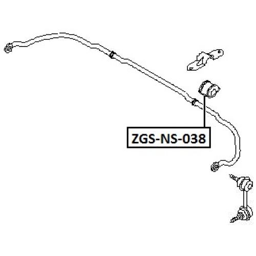 FEB ULOŽENÍ STABILIZATORU - PŘEDNÍ D22 NISSAN MAXIMA CA33 00-04, INFINITI I30/I35 99-04