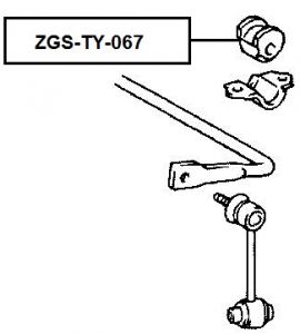 FEB ULOŽENÍ STABILIZATORU - ZADNÍ D13 LEXUS IS200/300 99-05, SC430 05-10