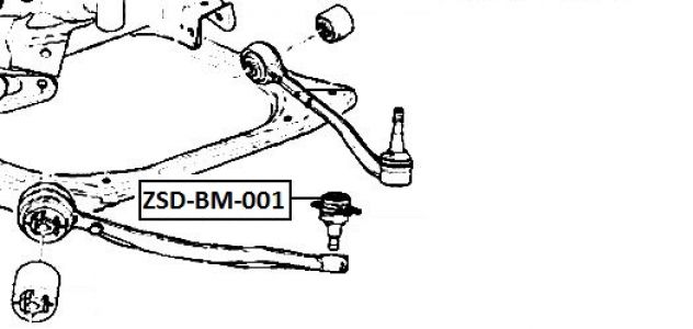 FEB ČEP RAMENO PŘEDNÍ SPODNÍ BMW X5 E53 1999-2006