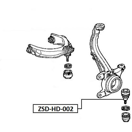 NTY ČEP RAMENO PŘEDNÍ SPODNÍ HONDA ACCORD CB/CC/CD/CE 90-98, ODYSSEY 94-98