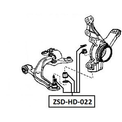 FEB ČEP RAMENO PŘEDNÍ SPODNÍ HONDA STREAM RN6-RN9 2006-