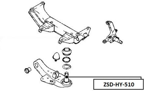 FEB ČEP RAMENO PŘEDNÍ SPODNÍ HYUNDAI H100 94-00