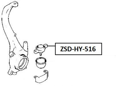 FEB ČEP RAMENO PŘEDNÍ SPODNÍ HYUNDAI SONATA (EF) 2001-2005