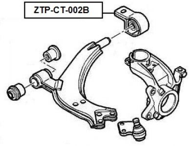 FEB SILENTBLOK RAMENO PŘEDNÍ - ZADNÍ CITROEN XSARA PICASSO (N68) 1999-2009, CITROEN BERLINGO 08-, CITROEN ZX 91-97, PEUGEOT PARTNER 08-