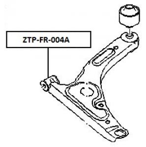 FEB SILENTBLOK RAMENO PŘEDNÍ SPODNÍ - PŘEDNÍ FORD TRANSIT TT9 2006-