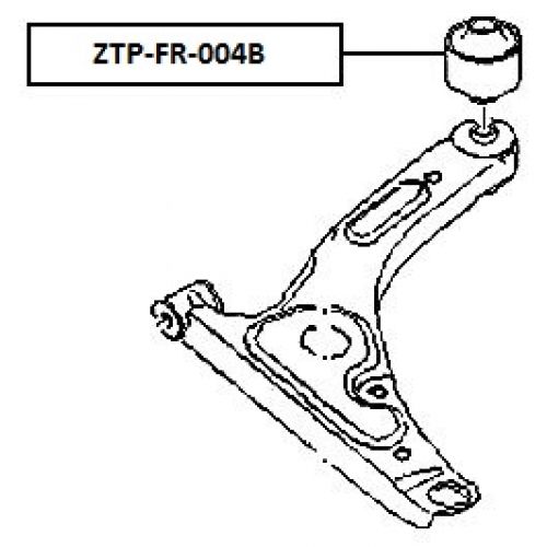 FEB SILENTBLOK RAMENO PŘEDNÍ SPODNÍ - ZADNÍ FORD TRANSIT TT9 2006-