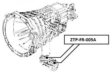 FEB SILENTBLOK DRŽÁK MOTORU ZADNÍ FORD TRANSIT TT9 2006-
