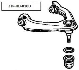 NOK SILENTBLOK PŘEDNÍ HORNÍ HONDA CIVIC EJ/EK 96-01 HORNÍ