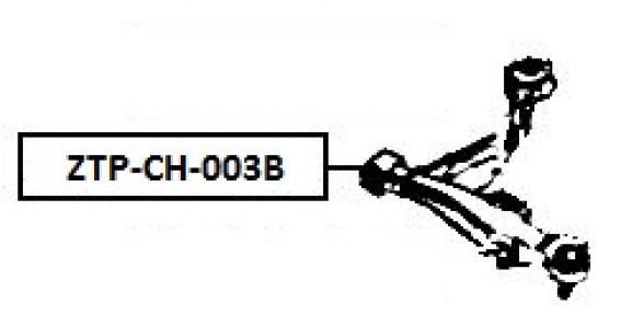 FEB SILENTBLOK RAMENO PŘEDNÍ SPODNÍ - ZADNÍ CHRYSLER SEBRING 03-, DODGE STRATUS 03-