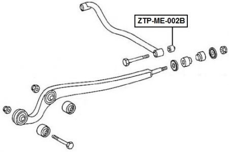FEB SILENTBLOK RAMENO PŘEDNÍ SPODNÍ MERCEDES G-KLASA 463/463 1989-, G-KLASA 460 79-93