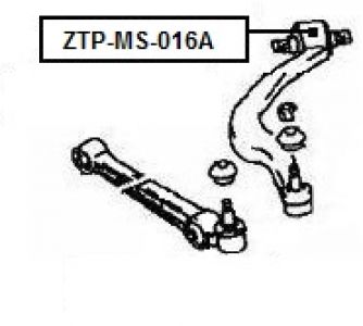 FEB SILENTBLOK RAMENO PŘEDNÍ SPODNÍ MITSUBISHI GALANT E5 92-96,EA 96-03, ECLIPSE 94-99