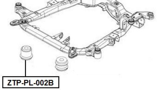 FEB SILENTBLOK PŘÍČKY PŘEDNÍ - PRAVÝ OPEL ASTRA G/H  98-10, ZAFIRA A/B 99-11