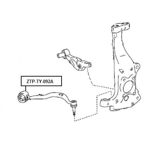 FEB SILENTBLOK RAMENO PŘEDNÍ SPODNÍ LEXUS LS460/460L USF40 06-