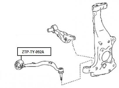 FEB SILENTBLOK RAMENO PŘEDNÍ SPODNÍ LEXUS LS460/460L USF40 06-